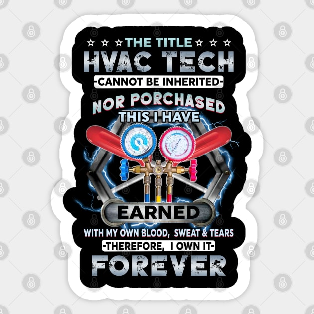 The Title Hvac Tech Sticker by maexjackson